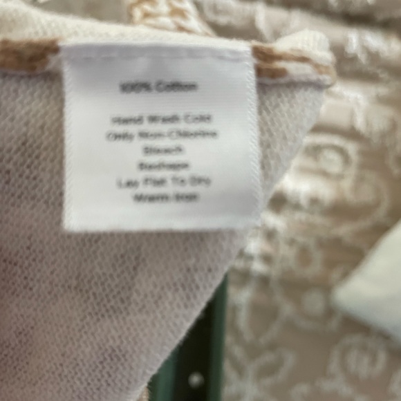 Talbots tan and cream cardigan L - Picture 4 of 4